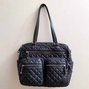 MZ Wallace Crosby City Bag - Black Quilted